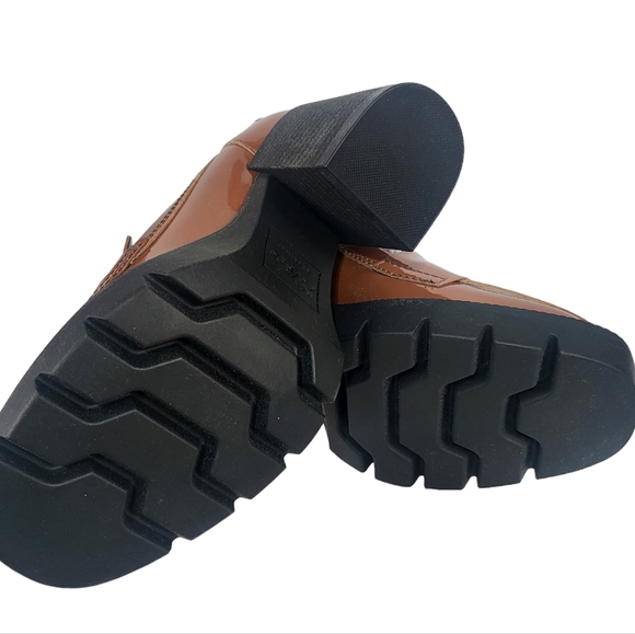 Aqua College Jonnie Block-heel Loafers Brown 6 - Picture 5 of 5